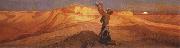 Elihu Vedder Prayer for Death in the Desert. oil painting on canvas